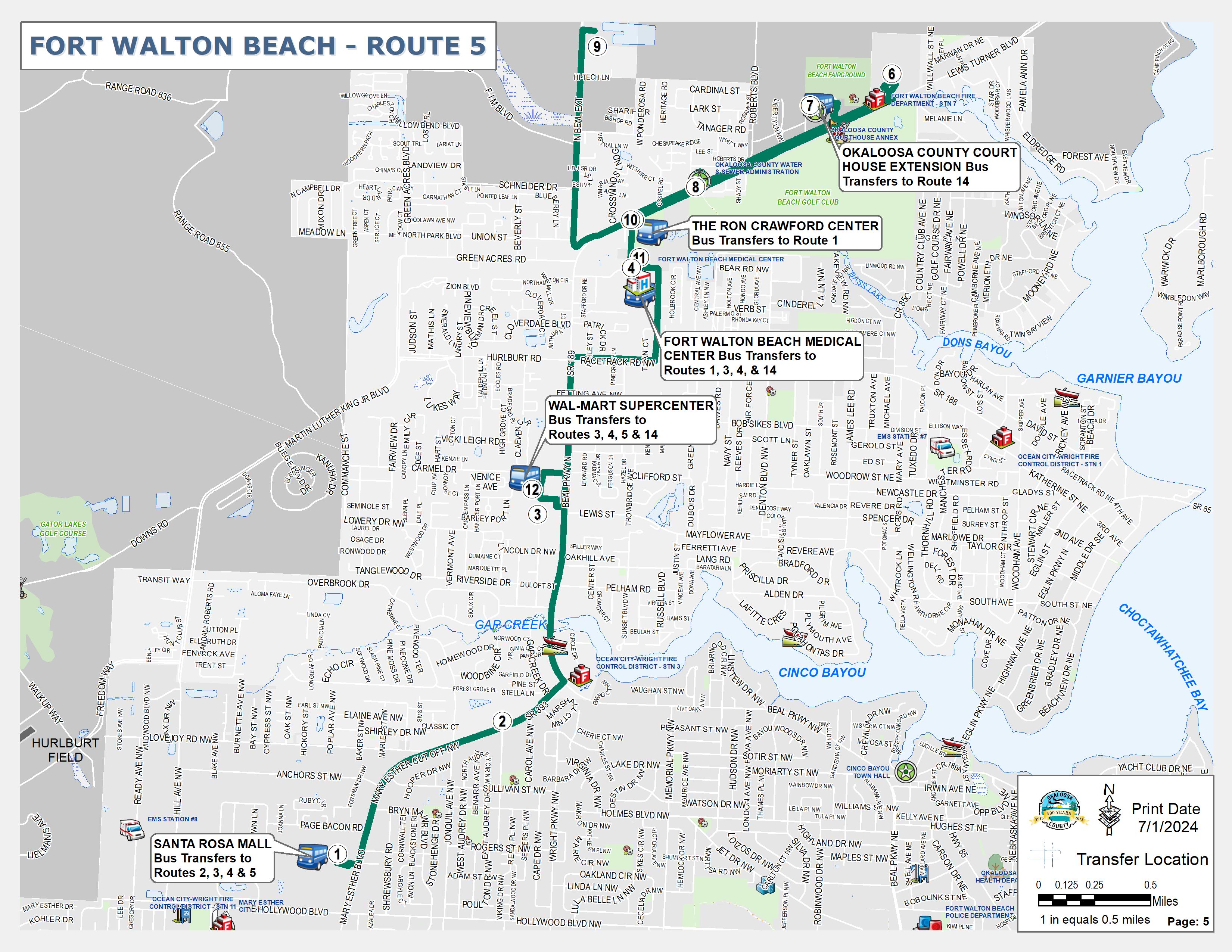 Fort Walton Beach Route 5